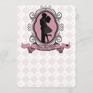 Argyl Baby Shower Einladung Golf Theme