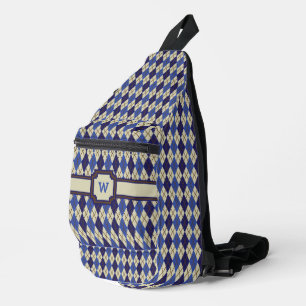 Argyle-Blätterteig Blueberry Scone Crossbody Bag