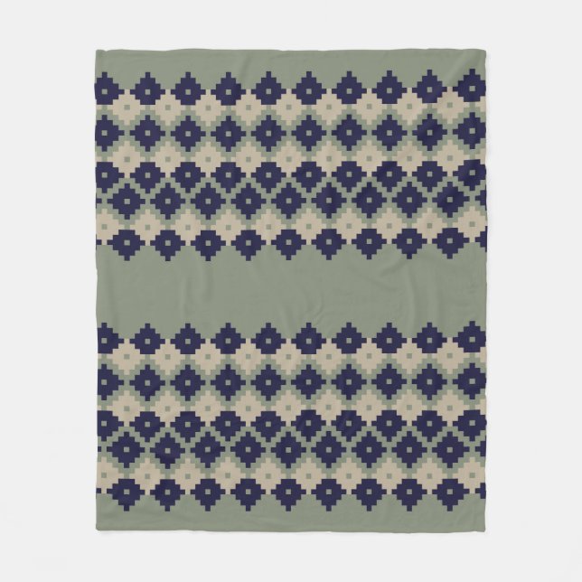 Argyle fair isle seamless pattern designabstract,  fleecedecke (Vorderseite)
