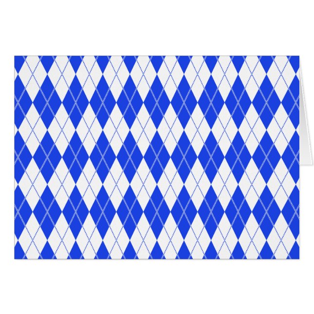 Argyle-Muster 1 Blau (Vorderseite (Horizontal))
