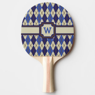 Argyle-Ping-Pong-Schläger aus Blaubeer-Scone Tischtennis Schläger