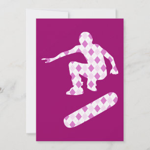 Argyle-Skateboard Einladung
