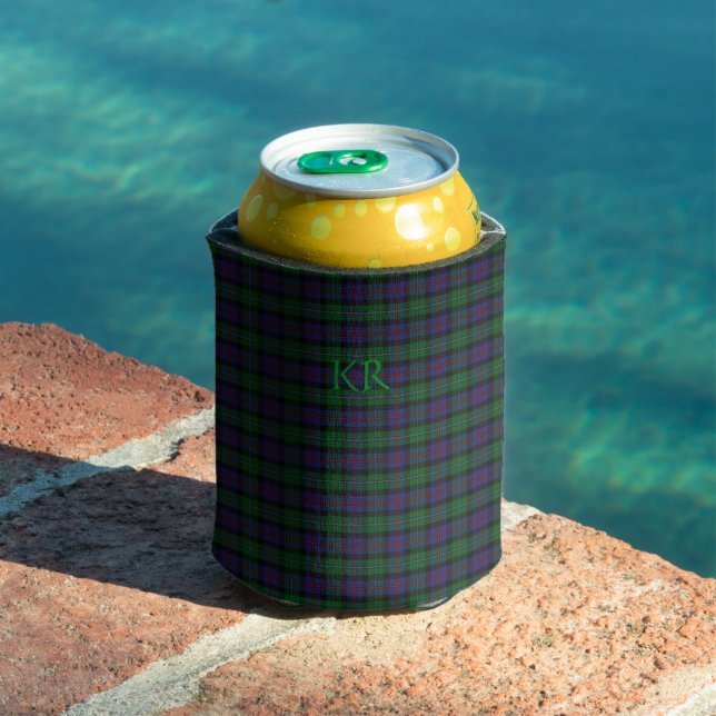 Argyll District Tartan mit Monogramm/Initialen Dosenkühler (In Situ Pool)