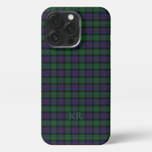 Argyll District Tartan mit Monogramm/Name iPhone 13 Pro Hülle