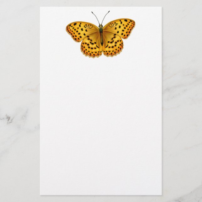 Argynnisfritillary-Schmetterlings-Briefpapier Briefpapier (Vorderseite)