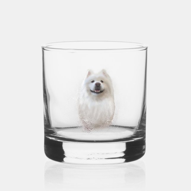 Ari the Samoyed Collection Whiskyglas (Vorderseite)