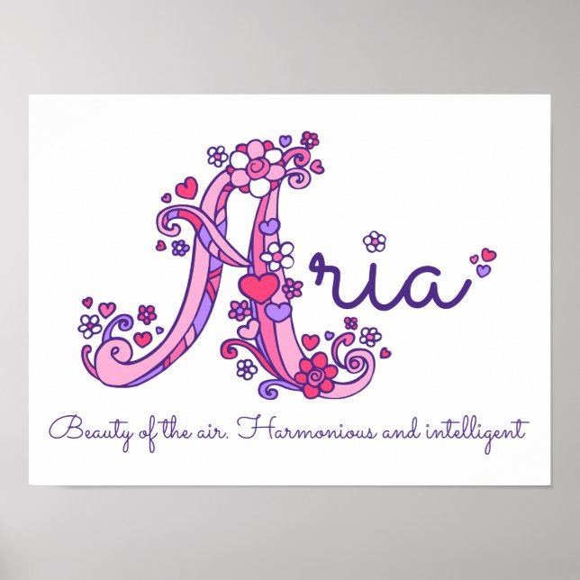 Aria Girls benennen dekorative Gewohnheit, was Pos Poster (Vorne)