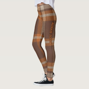Aria Grace Herbst Plaid Muster Vol 11 Leggings