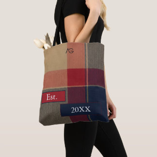 Aria Grace Kamel-Erbe Britisches Tartan Karo Tasche