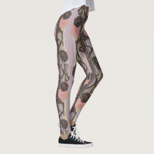 Aria Grace Urban Bloom Architektonisches Blumendes Leggings