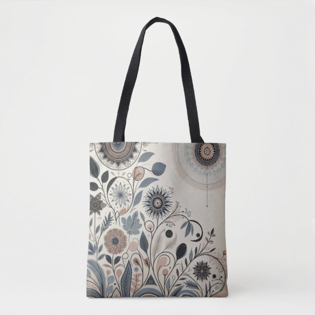 Aria Grace Urban Bloom Graphic Mandala Pattern Tasche (Vorderseite)