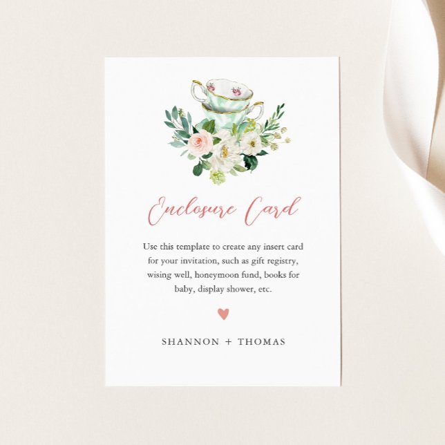 ARIA Tea Party Dusche Einladungskarte (Von Creator hochgeladen)