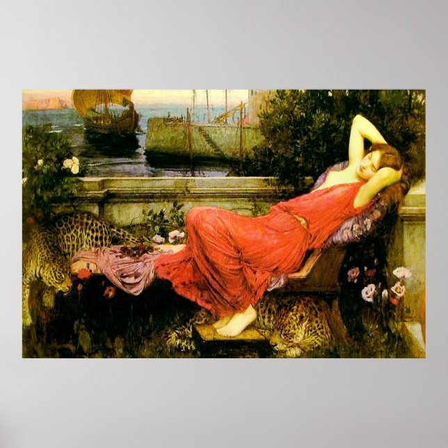 Ariadne (1898)~ Kunsthandwerkliche Leinwand Poster (Vorne)