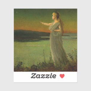 Ariadne bei Naxos John Atkinson Grimshaw Aufkleber