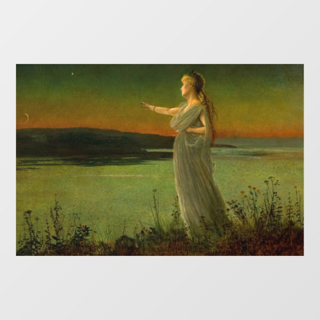 Ariadne bei Naxos John Atkinson Grimshaw Fensteraufkleber (Blatt)