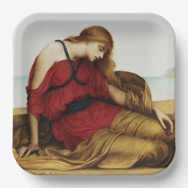 Ariadne in Naxos (klassischer griechischer Mythos) Pappteller (Vorderseite)