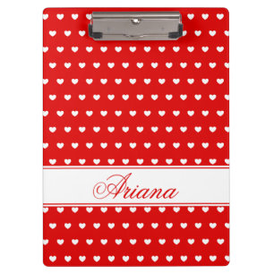 Ariana, Individuelle Name Template, Rot- und Weiß Klemmbrett