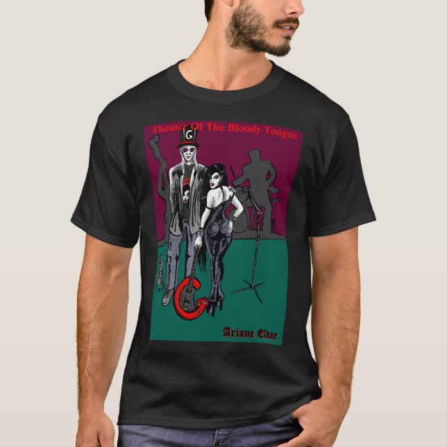 Ariane Eldar und G am Theater der blutigen Zunge T-Shirt (Vorderseite)