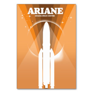 Ariane Guiana Weltraumbahnhof Kunst Tischnummer