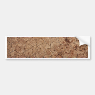 Arid Dry Cracked Earth Autoaufkleber