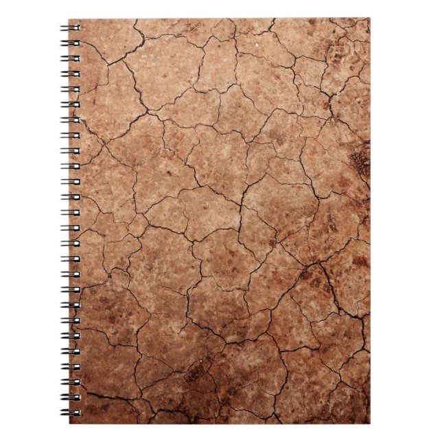 Arid Risse der Erosion Risse Wüste Notizblock (Vorderseite)