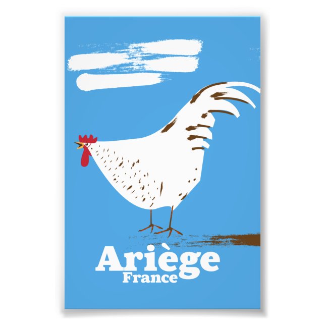 Ariège France Reiseplakat. Fotodruck (Vorne)