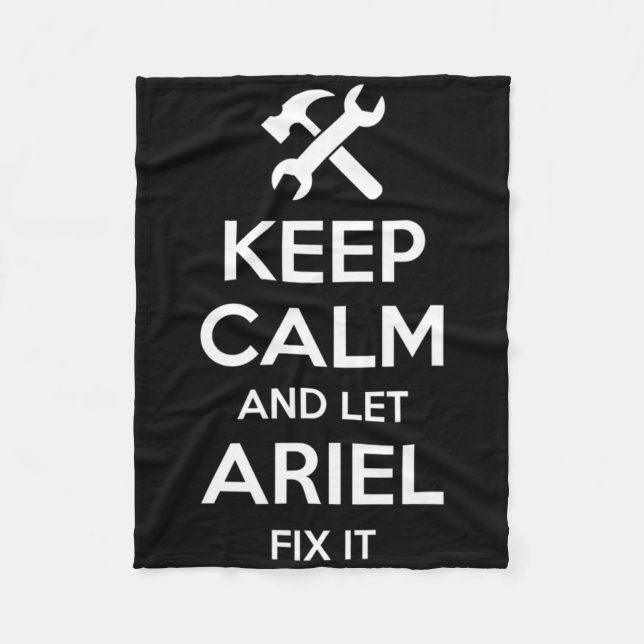 Ariel Fix Quote Funny Geburtstag Personalisierter  Fleecedecke (Vorderseite)