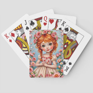 ARIEL~ FLORAL Coronet ~ Niedliches Mädchen ~ Spiel Spielkarten