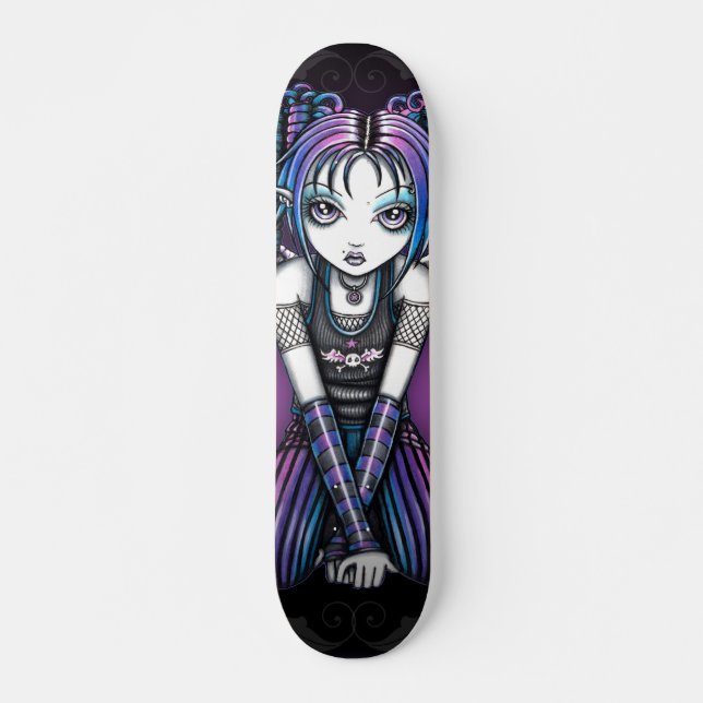 Ariel gotischer großer mit Augen Emo Engel Skateboard (Vorne)