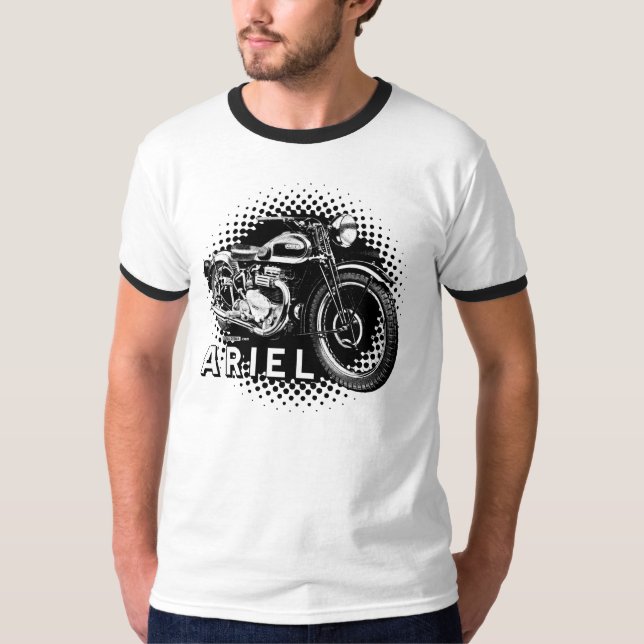 Ariel-Klassikermotorrad T-Shirt (Vorderseite)