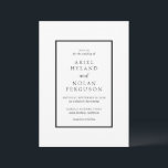 Ariel Minimal Moderne Hochzeit Einladung<br><div class="desc">Moderne Hochzeitseinladung mit Ihren Veranstaltungsdetails in einem dicken Rahmen.</div>