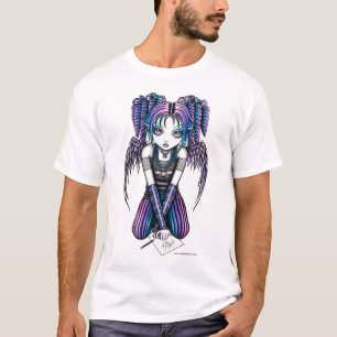Ariel niedliches Emo, das Fee zeichnet, scherzt T-Shirt