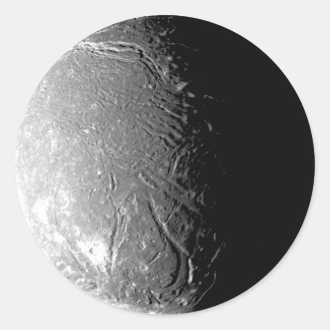 Ariel Runder Aufkleber (Vorderseite)