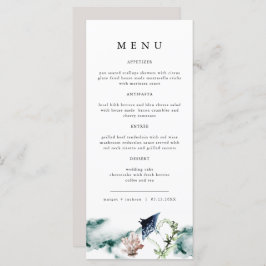 ARIEL Tropical Ocean Coral Manta Ray Beach Menu