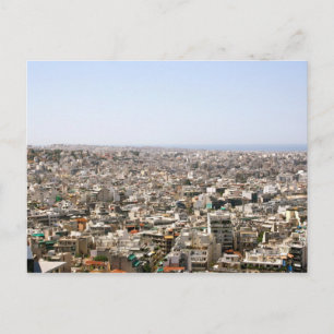 Ariel View von Athen, Griechenland Postkarte