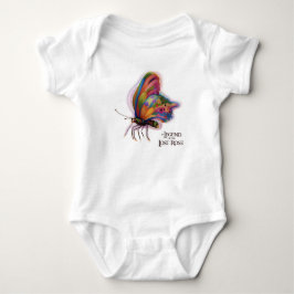 Ariel's Rainbow Butterfly Baby Bodysuit Baby Strampler