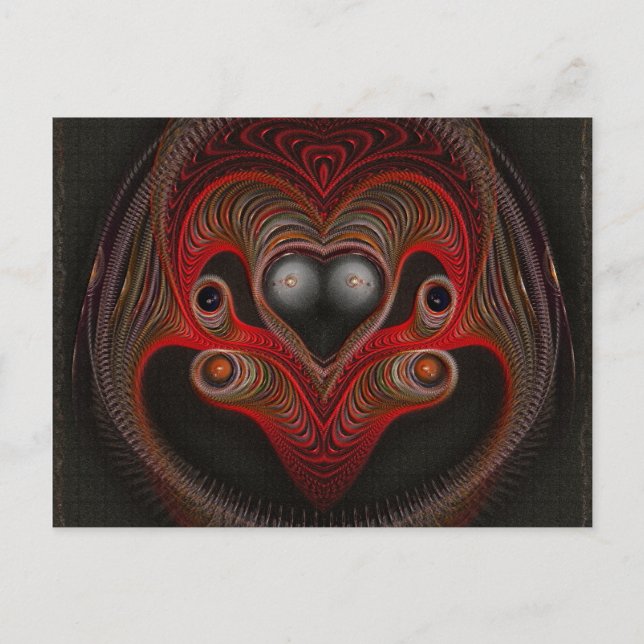 Aries Abstrakte Kunst Postkarte (Vorderseite)