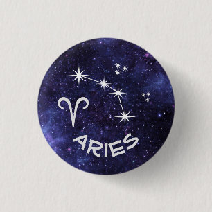 Aries Abzeichen, Zodiac Horoskop-Abzeichen Button