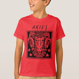 Aries Astrologie Signature Horoskop Zodiac Logo T-Shirt