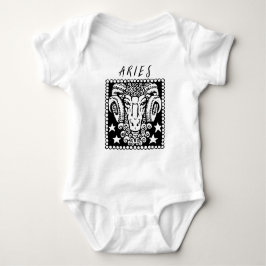 Aries Astrologie Symbol Horoskop Zodiac-Zeichen-Lo Baby Strampler
