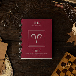 Aries Astrologie-Zeichen Notizblock