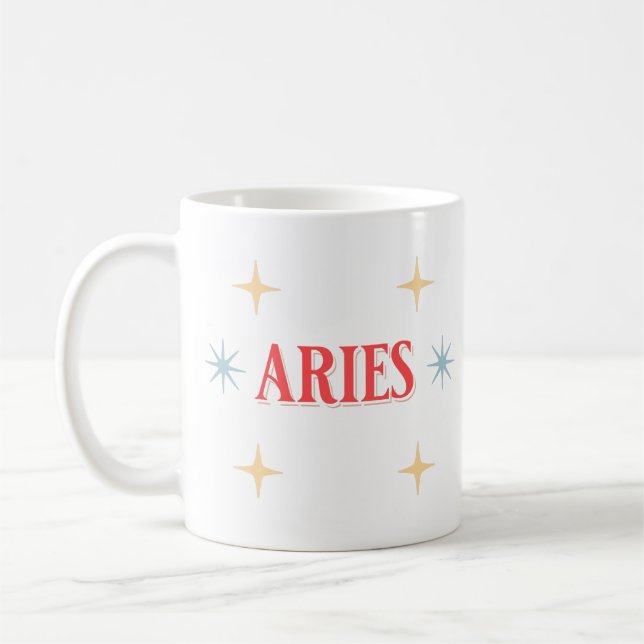Aries Astrologisches Zeichen Tasse (Links)