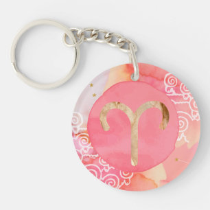 Aries Astrology Zodiac Porte - clé - Bold & Bright