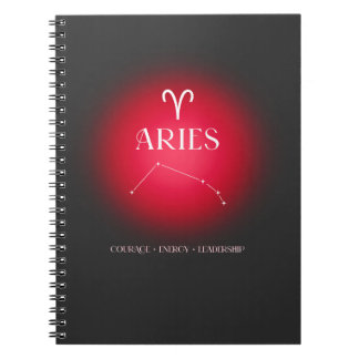 Aries aura dark version notizblock