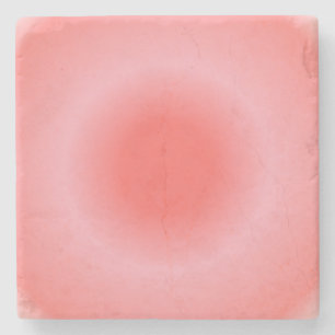 Aries Aura Gradient Zodiac, Rosa Farbton Steinuntersetzer