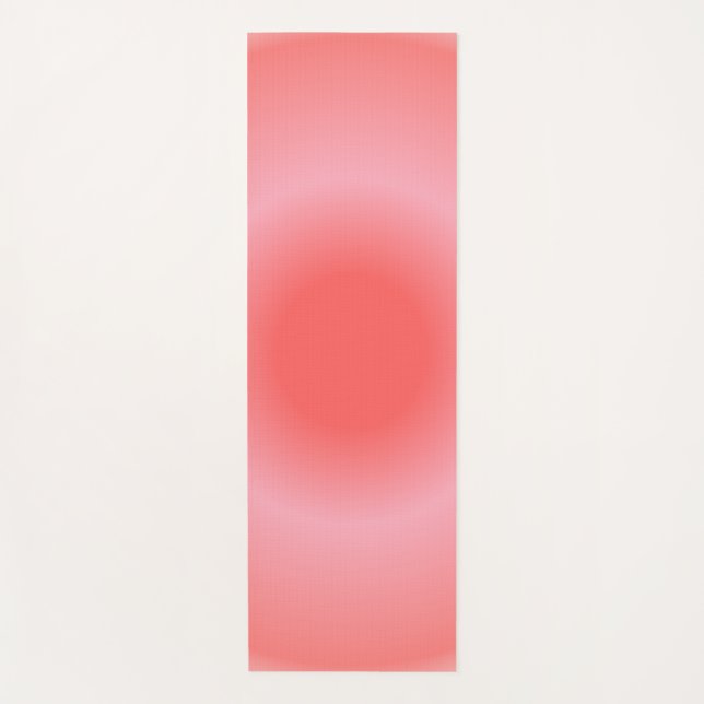 Aries Aura Gradient Zodiac, Rosa Farbton Yogamatte (Vorderseite)