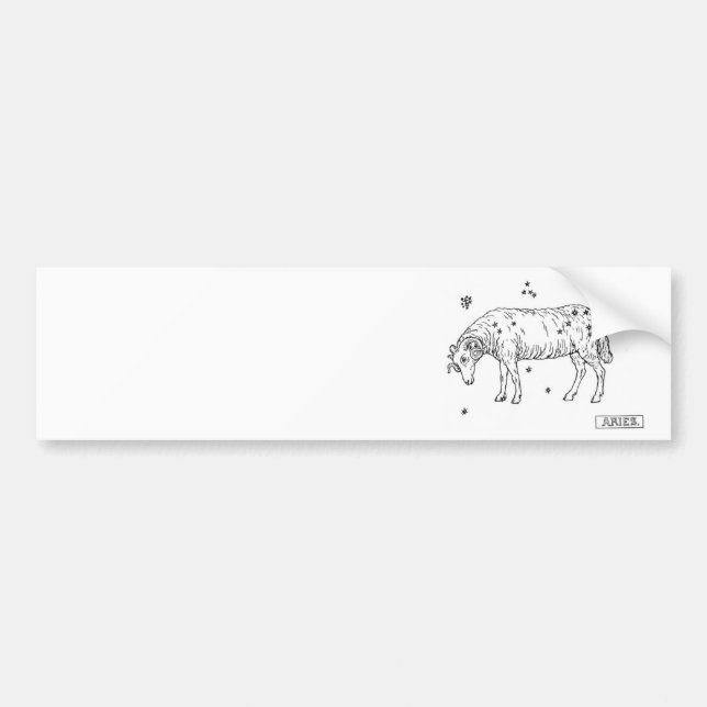 Aries Autoaufkleber (Vorne)