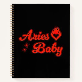Aries baby notebook notizbuch