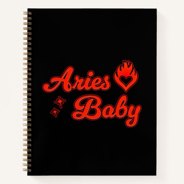 Aries baby notebook  notizbuch (Vorderseite)