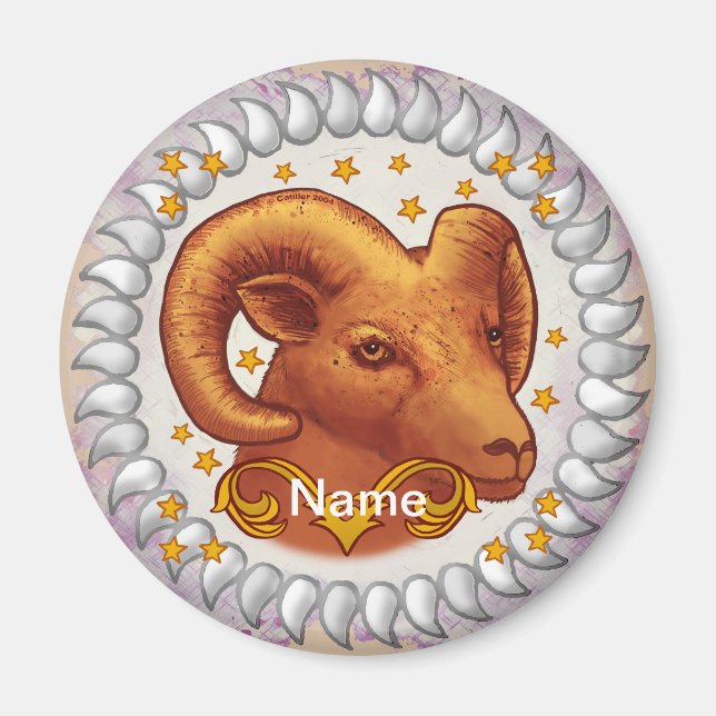 Aries Birthday-Magnet Magnet (Vorne)